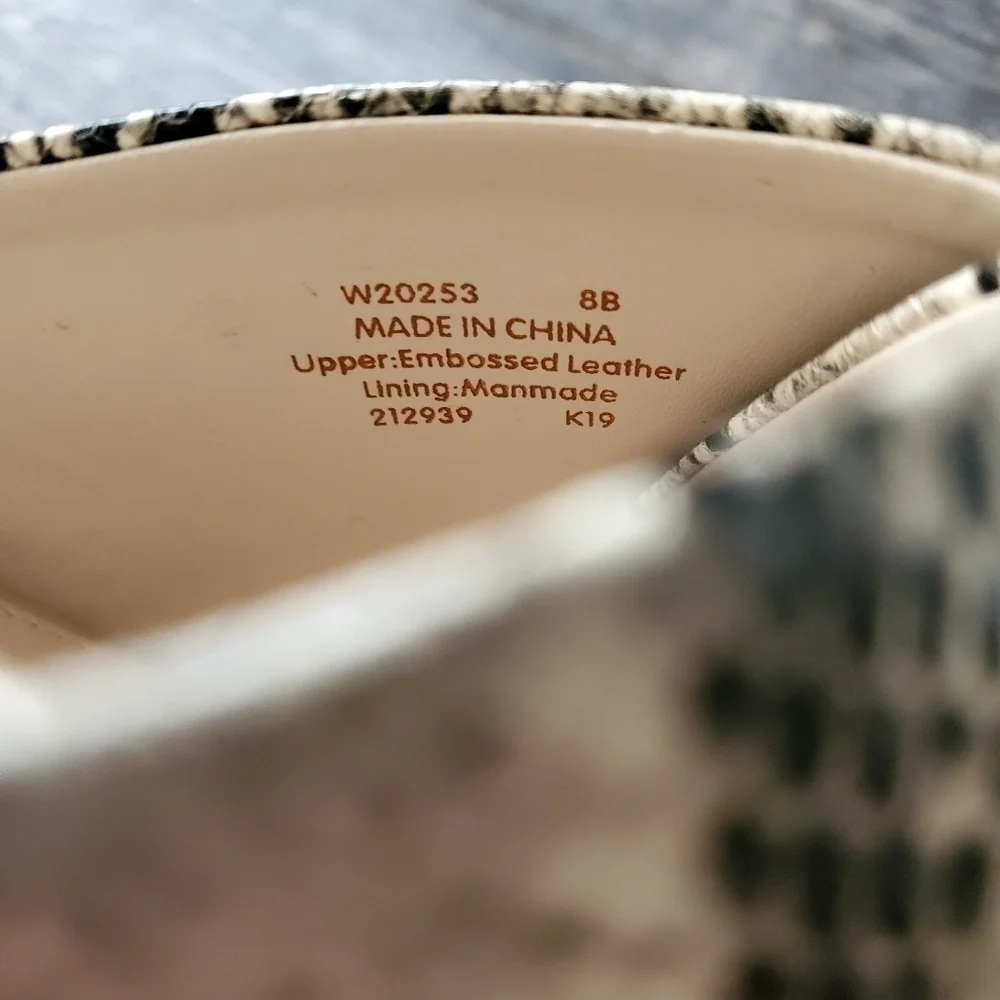 NEW Cole Haan Dakota Snakeskin Print Sandals